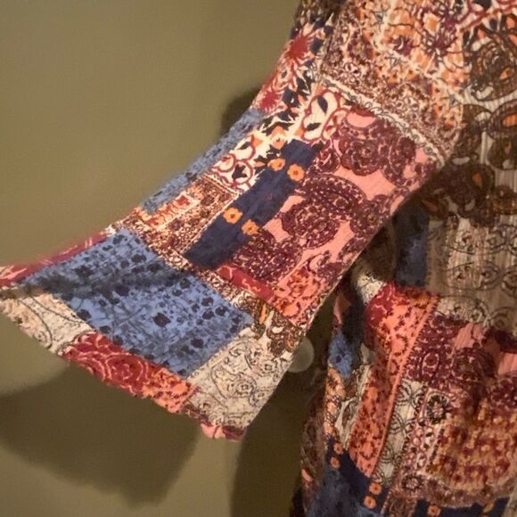 L Love Multi Pattern Cardigan Size Large - Picture 7 of 10